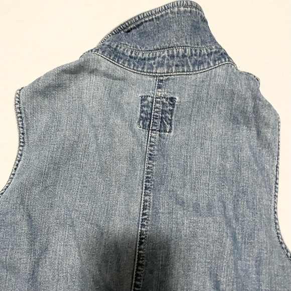 Vintage Gap Denim Sleeveless Maxi Dress - Picture 13 of 16